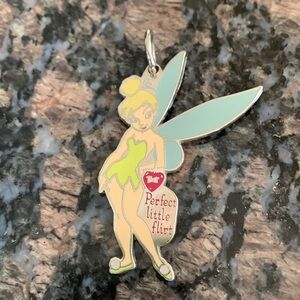 Disney 2003 Tinkerbell Key Chain Charm Peter Pan Perfect Little Flirt Tink
